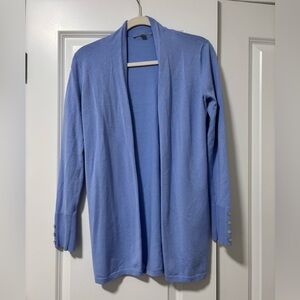 Cyrus Light Blue Open Front Cardigan